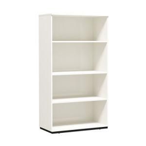 White Color 4 Layer Wooden Library Bookshelf