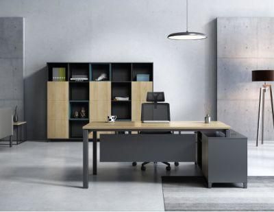 Modern Office Executive Melamine L Shape Computer Desk with Cheap Price (SZ-ODR416)