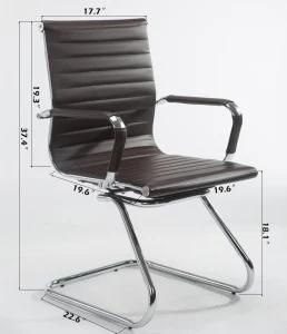Modern PU Leather Fixed Boss Office Reception Meeting Chair Furniture