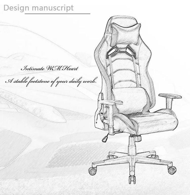 (ZINNIA) Custom Synthetic Leather Adjustable Armrest Gaming Chair