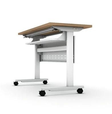Elites Modern Home Stand up Wheel Movable Study Table Standing Table Adjustable Desk Office Desk
