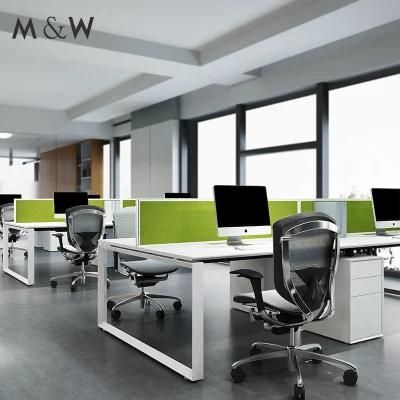 Popular Design Work Wooden Table Design Wooden Office Furniture Desks Furniture 4 Person Workstation Office Desk