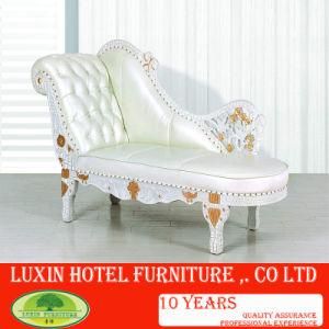 European Style White Leather Lounge Sofa