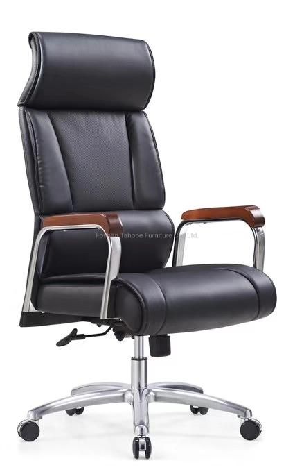 New-Style Business Functional Ergonomic Genuine Leather Office Executive Chair CEO Manager