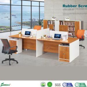 Modern 4 Pax Office Workstation with MDF E1 Borad Partiton Screen (AP15201-4A)