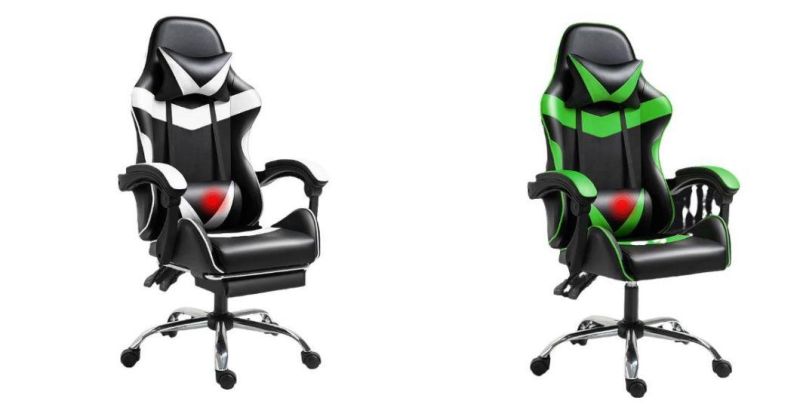 PC Silla Gamer Chair PU Leather Gaming Chair with Footrest