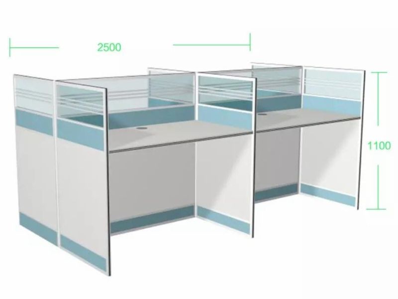 Office Used Furniture Modular Partition Cubicles 2-4 Person Office Workstations