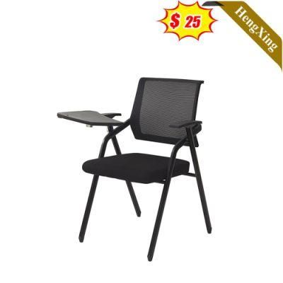 Foshan Factory Simple Design Office Furniture Black PP Plastic Backrest Fabric Foam Cushion Student Training Chair