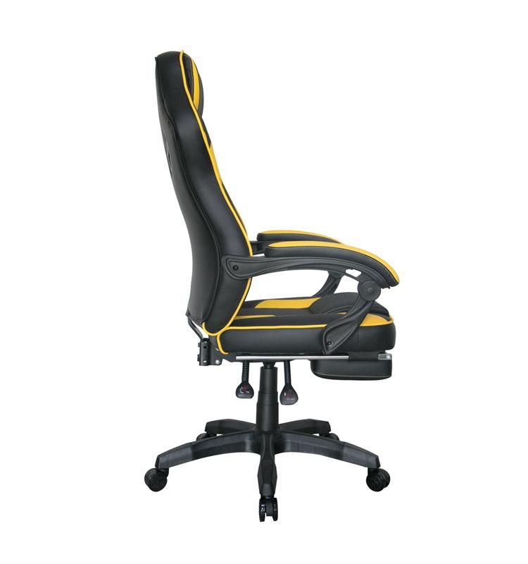 (JAWWAD) Comfortable Ergonomic Racing Chair with Footrest