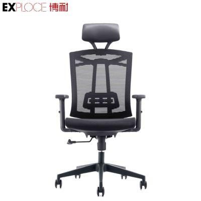 Top 10 Hot Seller High Back European Design Mesh Office Chair with Headrest and Armrest Swivel Seating