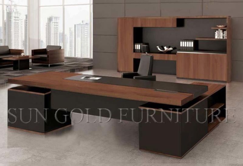 High Quality Melamine L Shape Office Desk Executive Computer Table (SZ-OD141)