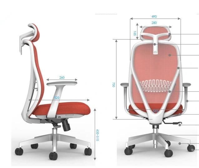 High Back Adjustable Ergonomic Tilting Gaming Executive Manager Conference Home Office Swivel Desk Chair
