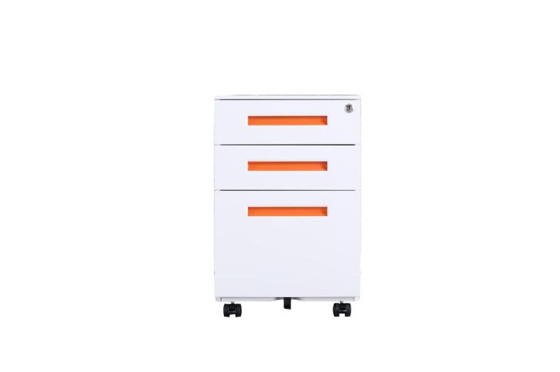 New Fashion Under Desk Used 3-Drawer Steel Cabinet