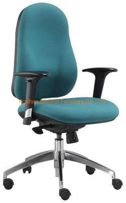 Synchronized Functional Mechanism Aluminum Base with Nylon Caster Fabric Back&Seat Executive Office Chair