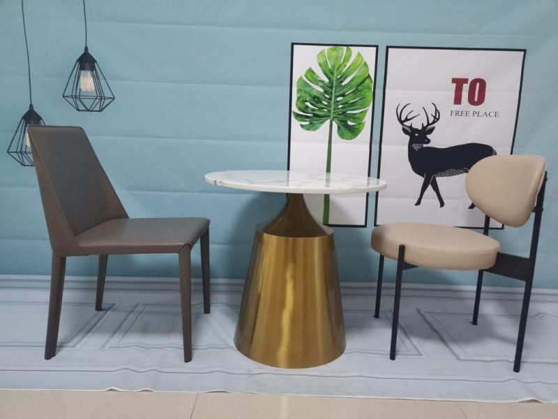 Modern Design Stainless Steel Furniture Metal Gold Finish Coffee Table Furniture