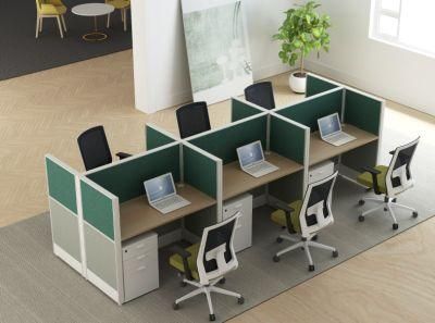 Modernest New Office Aluminum Profile Partition Desk Workstation with Desktop Partition