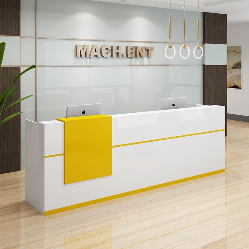 Hl-032 2021 Top Quality Mix Color Salon Reception Table Consult Table for Sale Cashier Desk Check-out Counter Checkstand