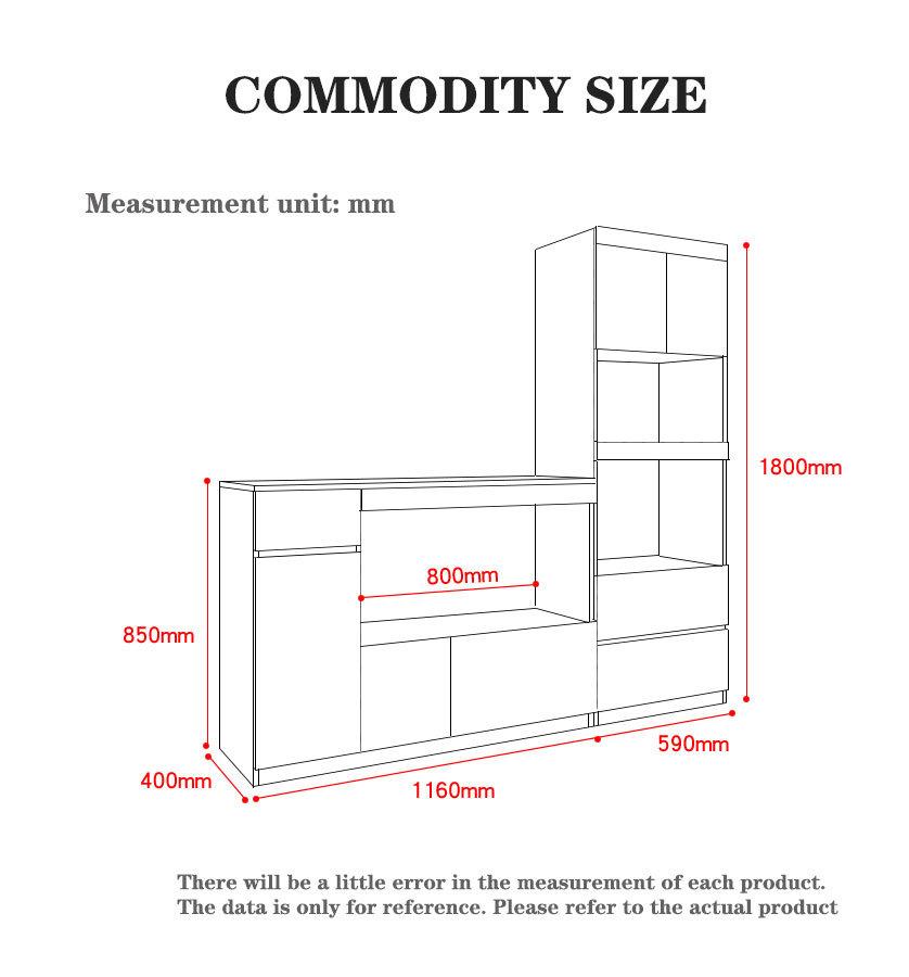 Modular Standard Walnut Wood Office Bookcase (UL-9L0172)