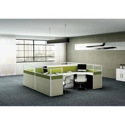 Fabric Panel Office Cubicle Call Center Workstation in Two Segments