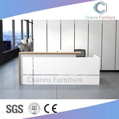 Elegant Reception Table with Wood Top, Melamine Surface (CAS-RA23)