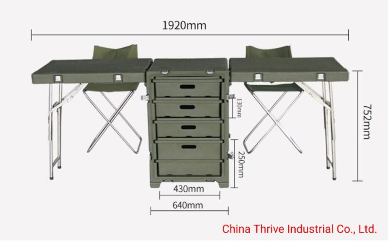 Foldable Outdoor Mobile Military Command Desk