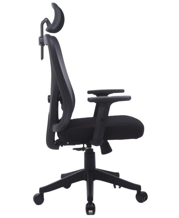 Modern Commercial Manager Chairs Lumbar Support Back Swivel Head Ergonomic Arm Rest Mesh Chair with Headrest