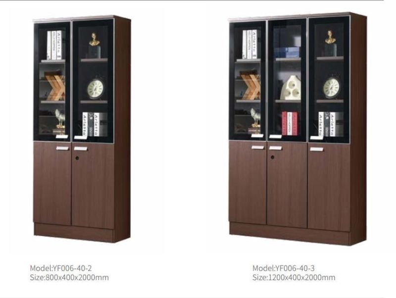 Modern Design MDF Wooden 2 Doors 3 Doors Office File Cabinet Bookcase