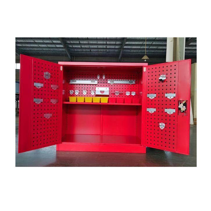 Fas-T01 Kd Structure Red Metal Garage Tool Cabinet Workshop Tool Storage Cabinet