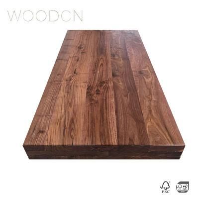 Woodcn North American Walnut Board Straight Together Solid Wood Edge Glued Dining Table/Office Desk Top