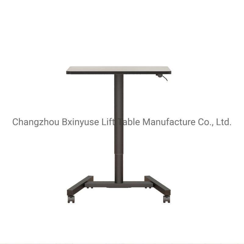 Mobile Laptop Desk China Factory Pneumatic Standing Table Computer Desk