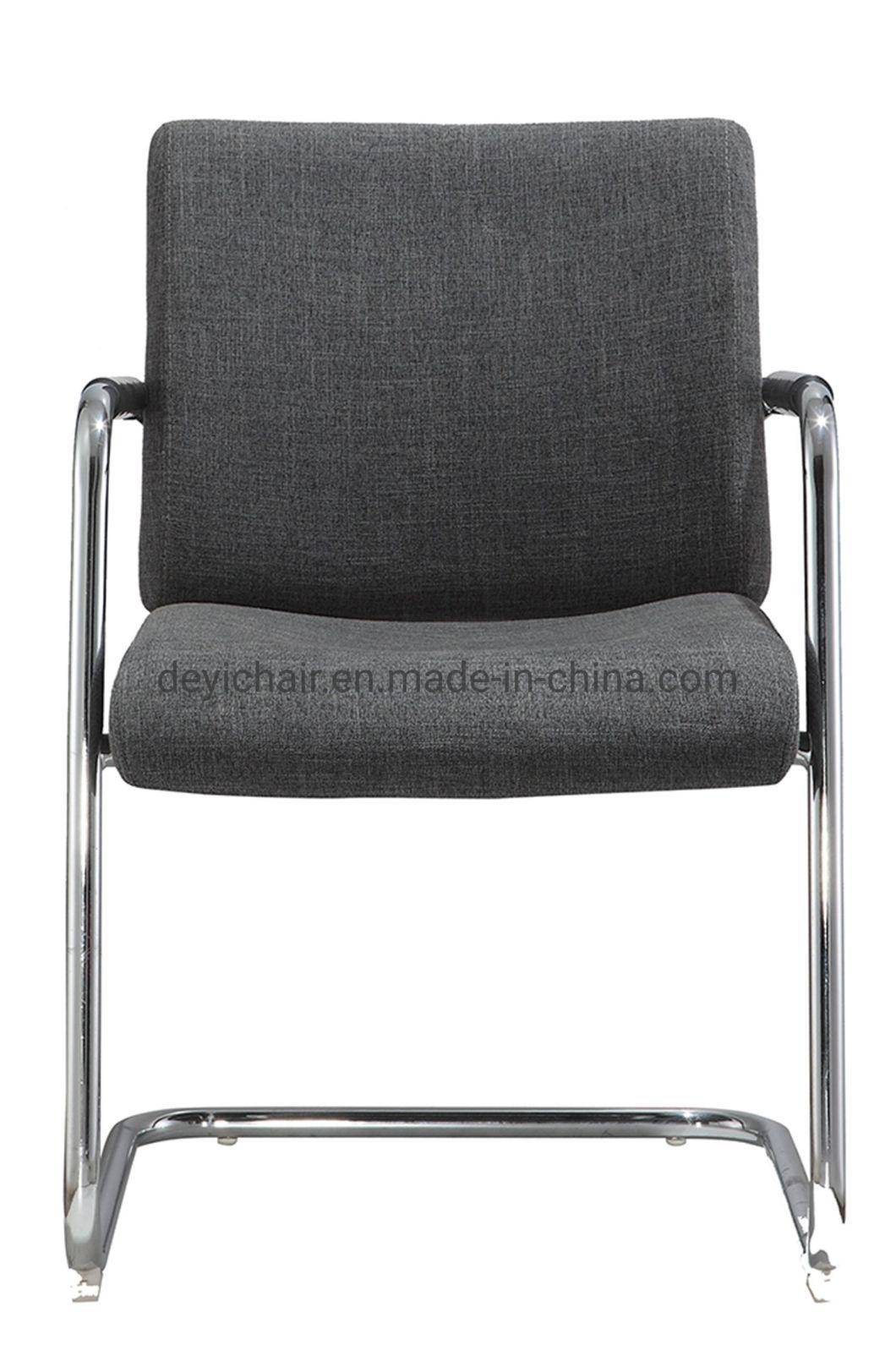 Bow Frame with Armrest 25 Tube 2.0mm Thickness Medium Fabric Back and Seat Conference Chair