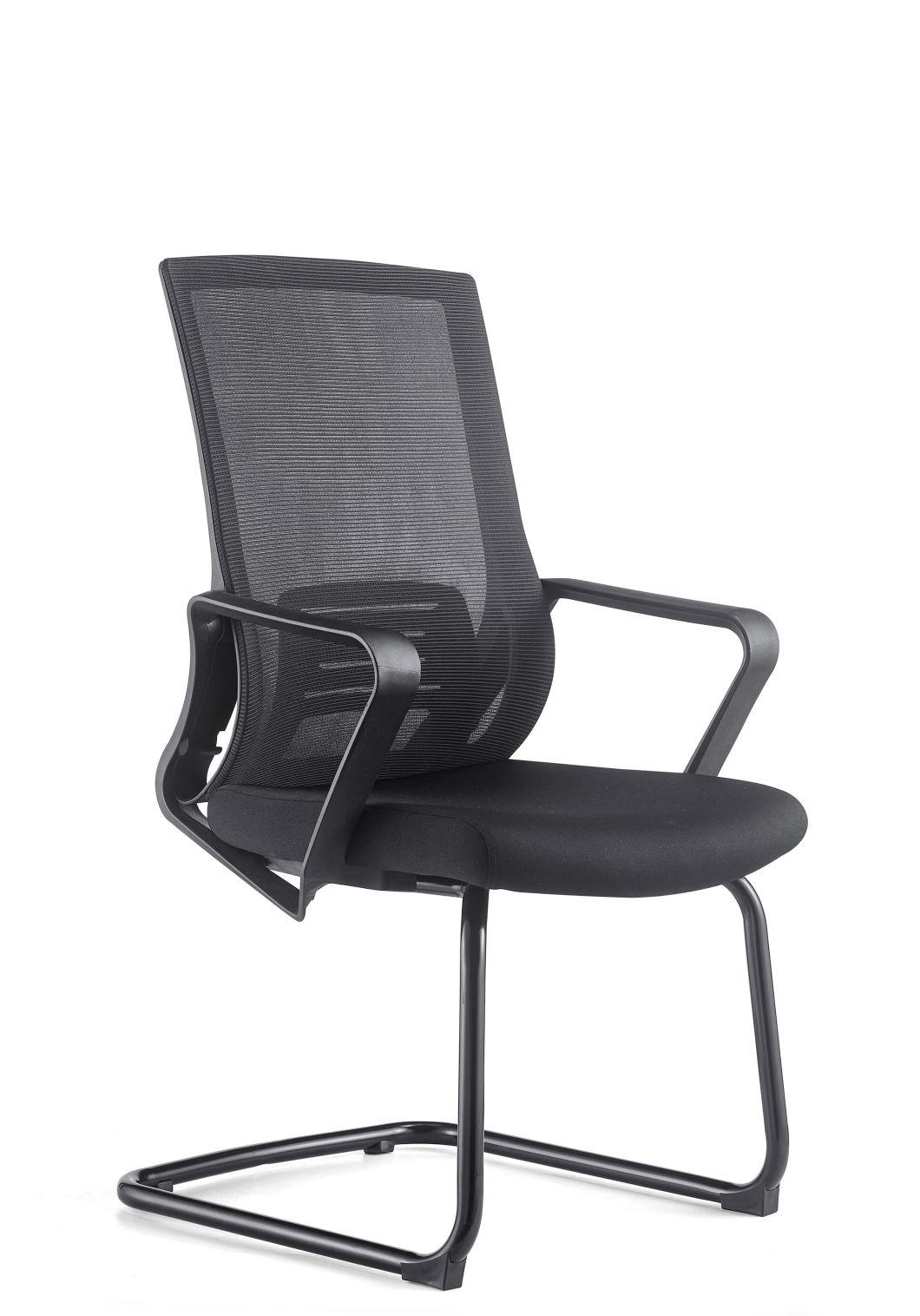 Anti-Sound Wheels Armrest and Backrest Office Mesh Chairs