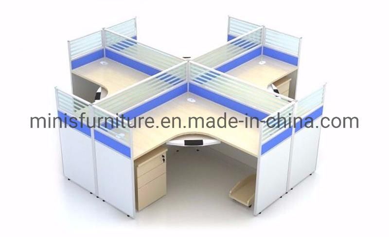 (MN-WS245) Office Furniture Simple Partition Workstation 4 People Modulars