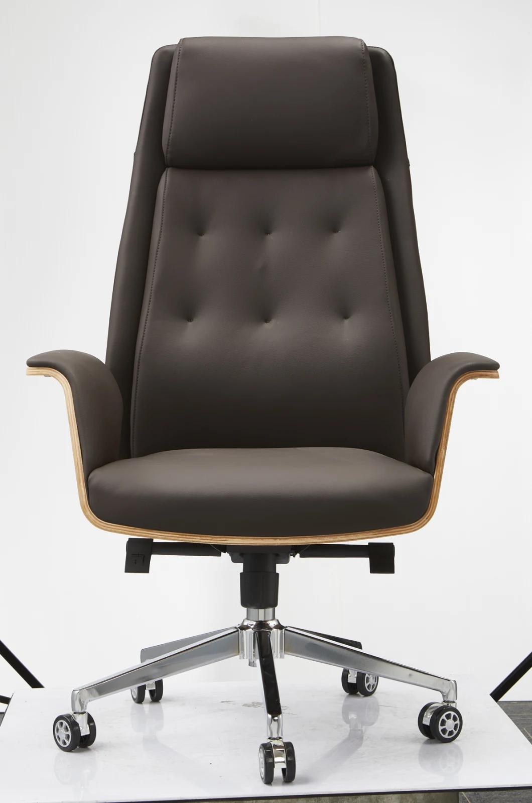 Popular High Back Swivel Revolving Excutive Office Leather Chair