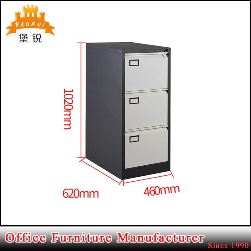 Anti-Tilt Steel Narrow 3 Drawers Office File Cabinet