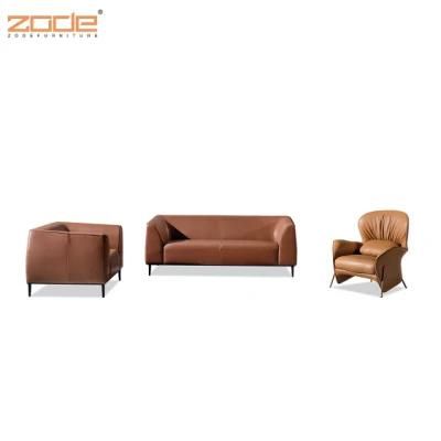 Zode Modern Home/Living Room/Office Furniture Design Furniture Sleeping Couch Sectional Orange Leather Sofa