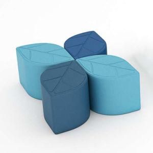 Customized New Living Room Footstool Modern Fabric Innovation Leaf Stool Sofa Pouf