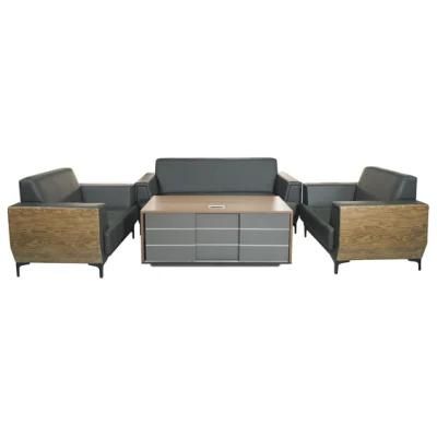 Executive Modern Office Commerical Furniture PU Leather Lounge Sofa for Reception