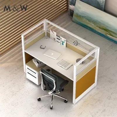 Factory Price Workstation Pedestal Partition Divider Wooden Office Cubicle