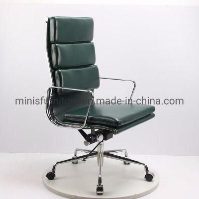(M-OC297) Commercial Furniture Adjustable Leahter High Back Green Office Chair