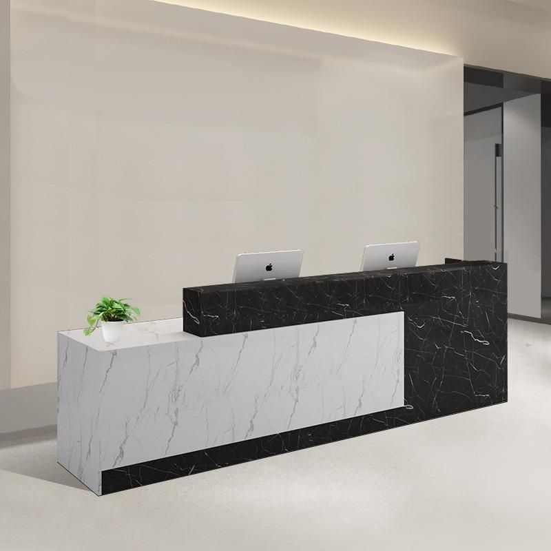 Hl-031 2021 Top Quality Mix Color Salon Reception Table Consult Table for Sale Cashier Desk Check-out Counter Checkstand