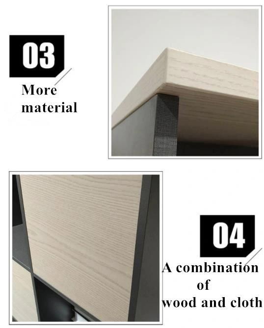 Modern Style Design Office Furniture Wood 9 Cube Storage Cabinet Bookcase for Executive Room