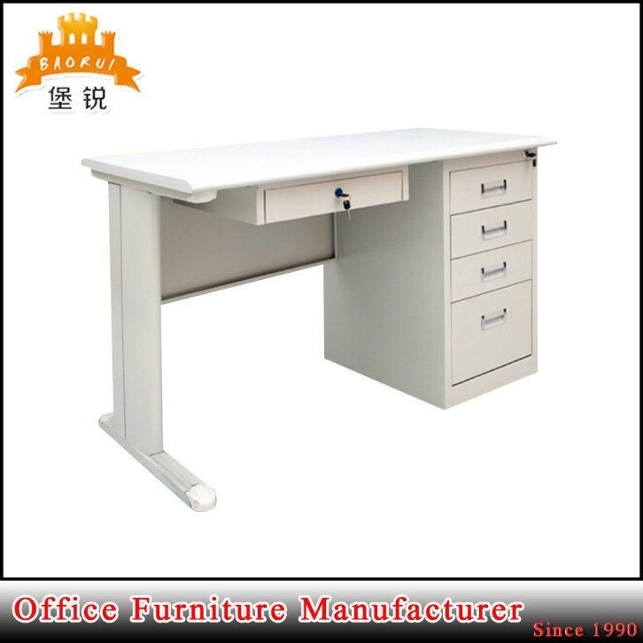Metal Desk Office Computer Table with Pedestal