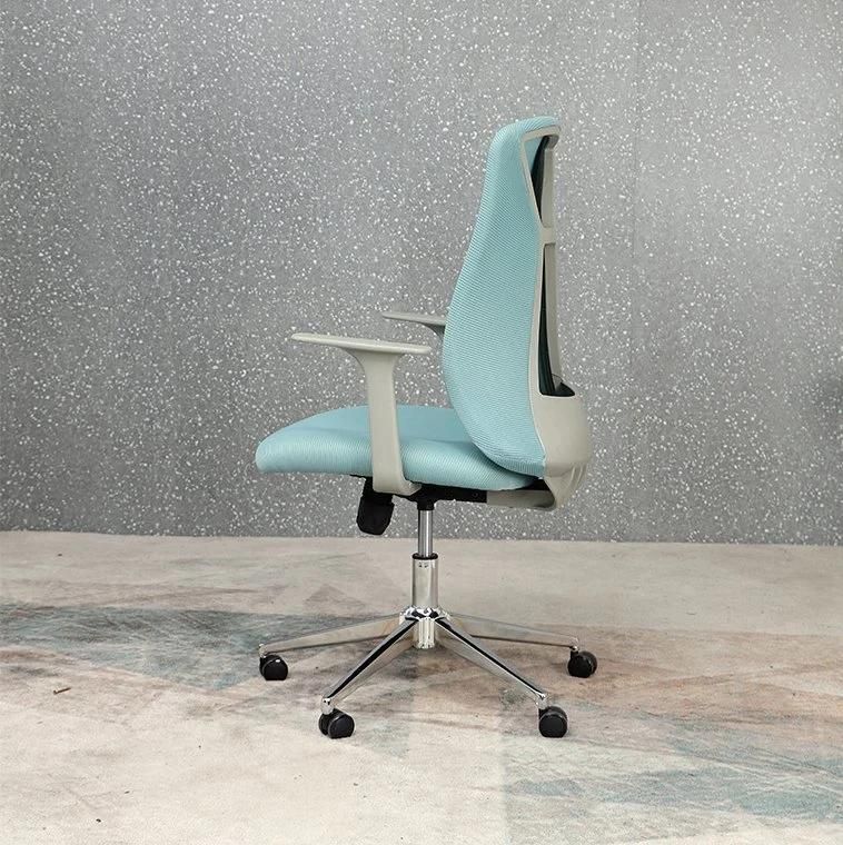 New Morandi-Color PP Back Mesh Chairs Staff Office Desk Computer Chair Online