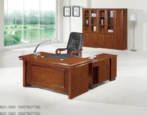 Executive Office MDF Veneer Wooden Red Coffee Walnut Executive Desk Office Furniture