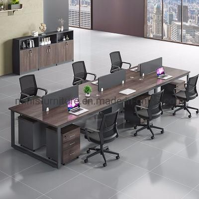 (MN-WS243) Wholesale Partition Modern Office Furniture Workstation for Six People