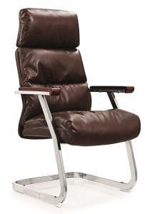 Wood Armrest Conference Visitor Leather Chair Office Furniture Manufacturer A652D