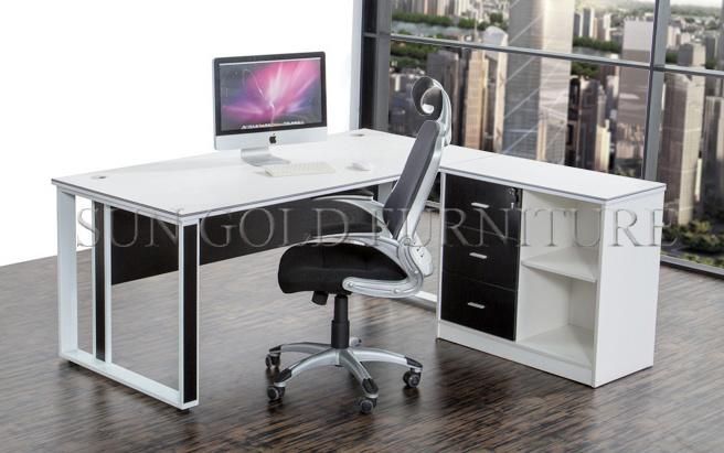 New Design Wooden Top Steel Frame Modern Desk (SZ-OD196)