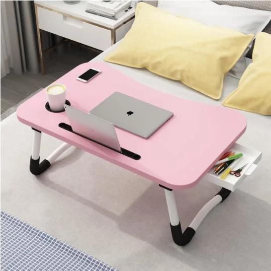 Folding Table Children′ S Study Table Bed Small Table Laptop Table Student Bed Desk with Drawer