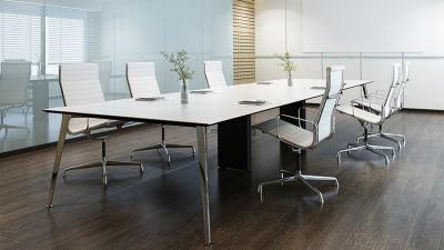 Modern Design White Solid Surface 14 Person Hotel Hospital Meeting Room Conference Table